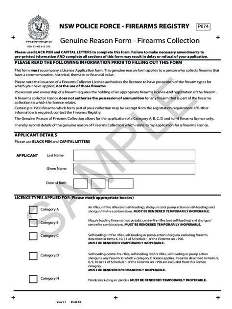 The category of licence or permit you hold will indicate what category of firearm you&x27;re eligible to possess. . Nsw firearms genuine reason form